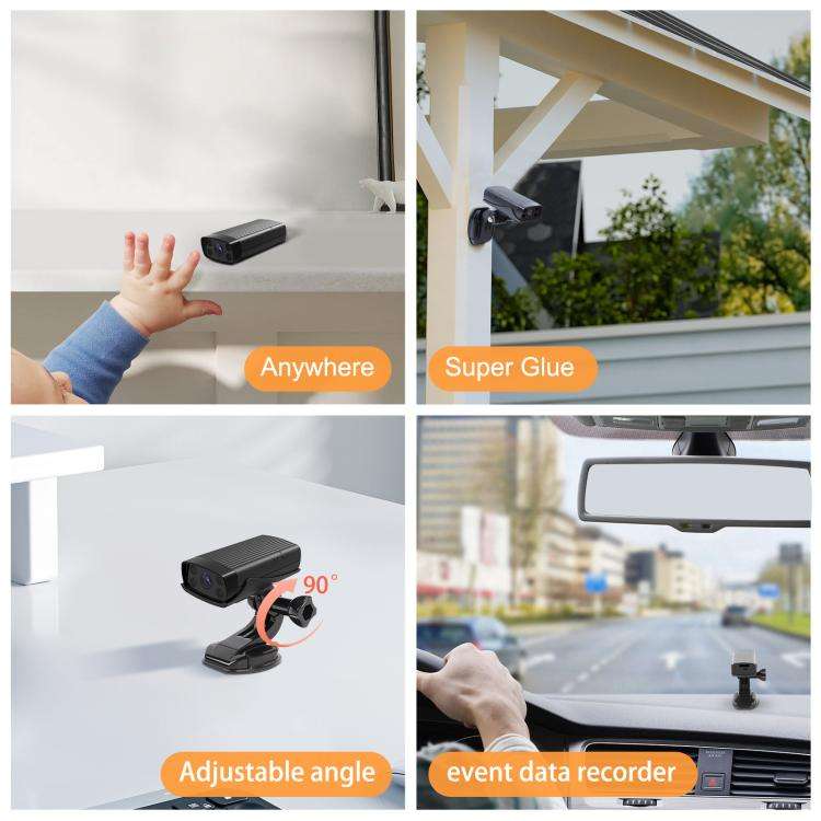 TN-6 Multifunctional HD WIFI Mini Camera Video Recorder(Black)