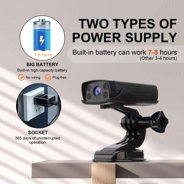 TN-6 Multifunctional HD WIFI Mini Camera Video Recorder(Black)