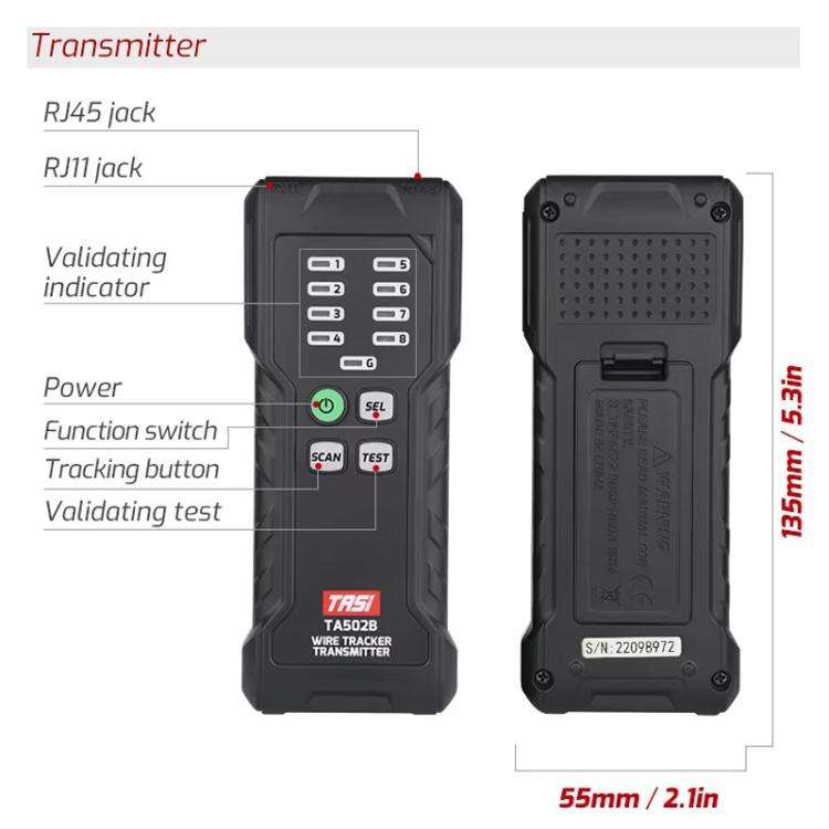 TASI TA502B Multi-function Network Cable Tester