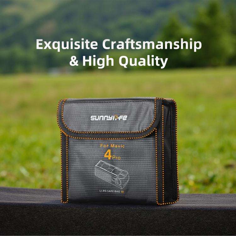 For DJI Mavic 4 Pro Sunnylife Battery Explosion-proof Safe Bag Protective Li-Po Safe Bag(For 2pcs...