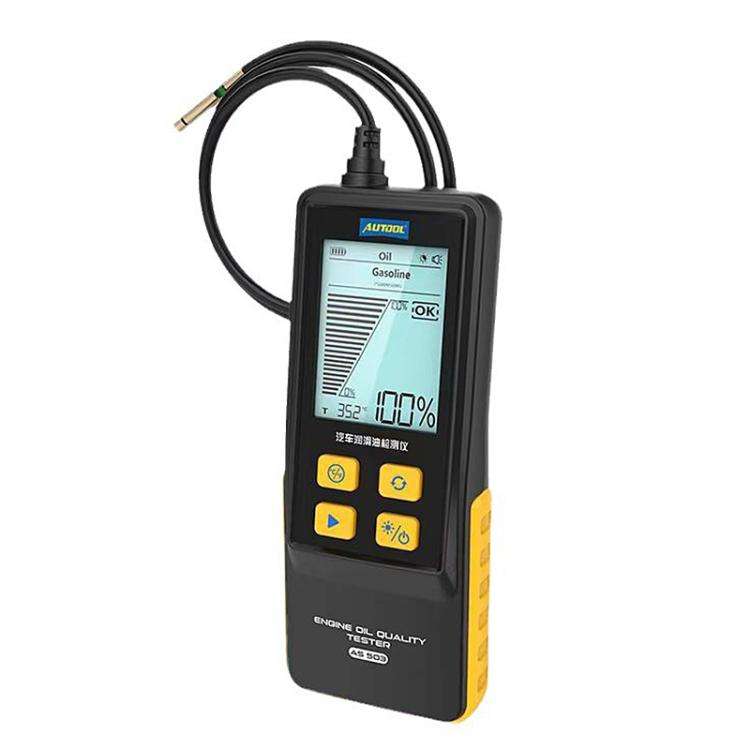 AUTOOL AS503 2.8 inch Backlit Display Car Engine Oil Tester Lubricating Oil Quality Analyzer(Black)