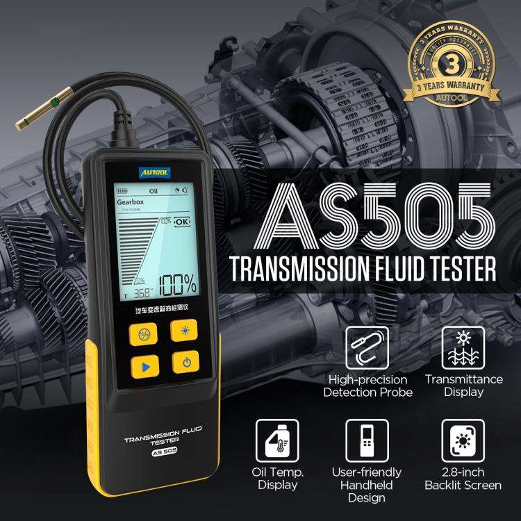 AUTOOL AS505 Car Gearbox Oil Test Detector Transmission Fluid Quality Diagnostic Tool(Black)
