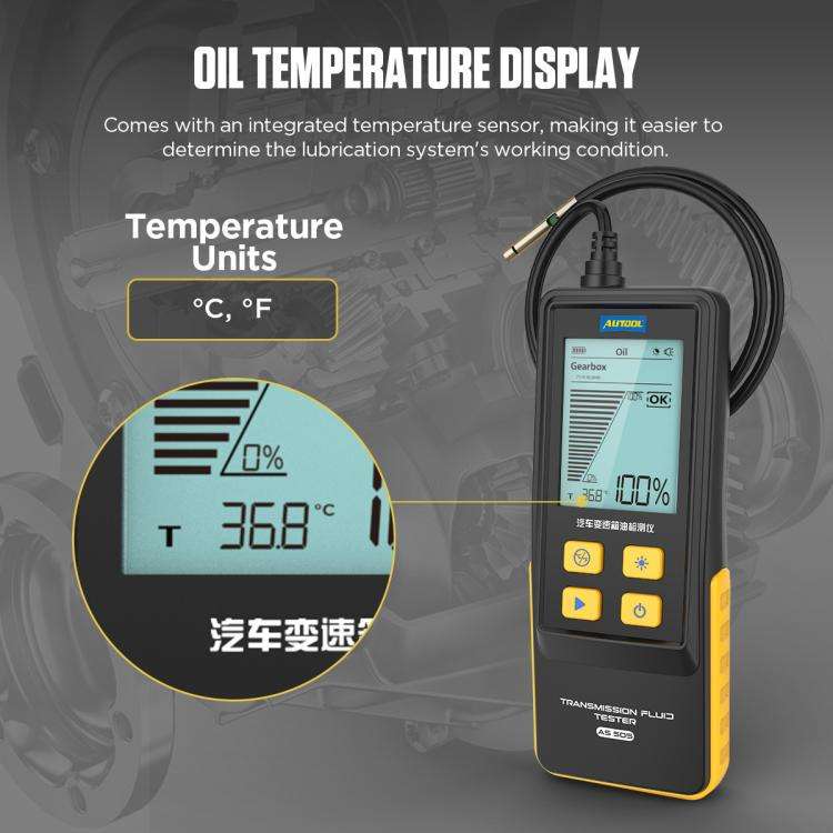 AUTOOL AS505 Car Gearbox Oil Test Detector Transmission Fluid Quality Diagnostic Tool(Black)