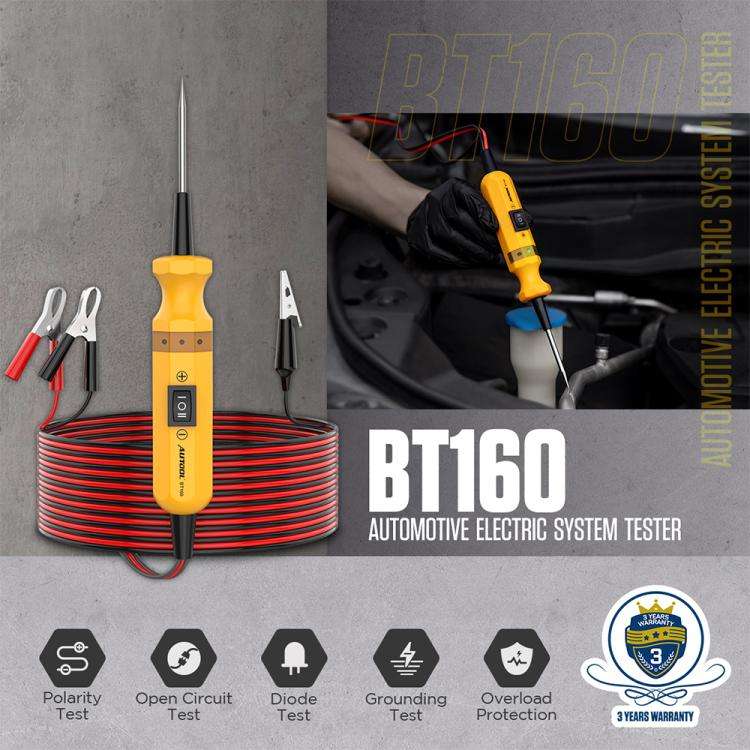 AUTOOL BT160 Car Multifunctional Electrical Circuit Tester Short Circuit Diagnostic Tool(Yellow)