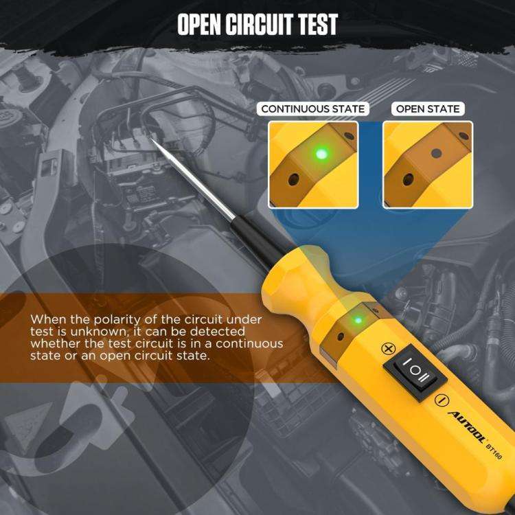 AUTOOL BT160 Car Multifunctional Electrical Circuit Tester Short Circuit Diagnostic Tool(Yellow)