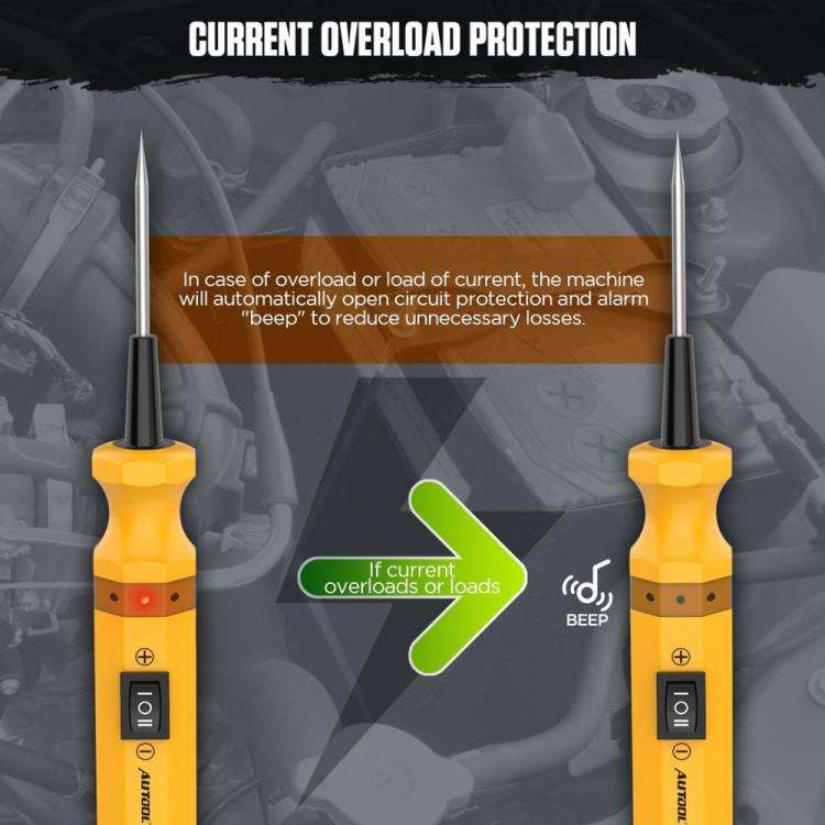 AUTOOL BT160 Car Multifunctional Electrical Circuit Tester Short Circuit Diagnostic Tool(Yellow)