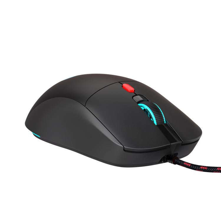 HXSJ X200 3600DPI Colorful Luminous Wired Mouse, Cable Length: 1.5m(Black)