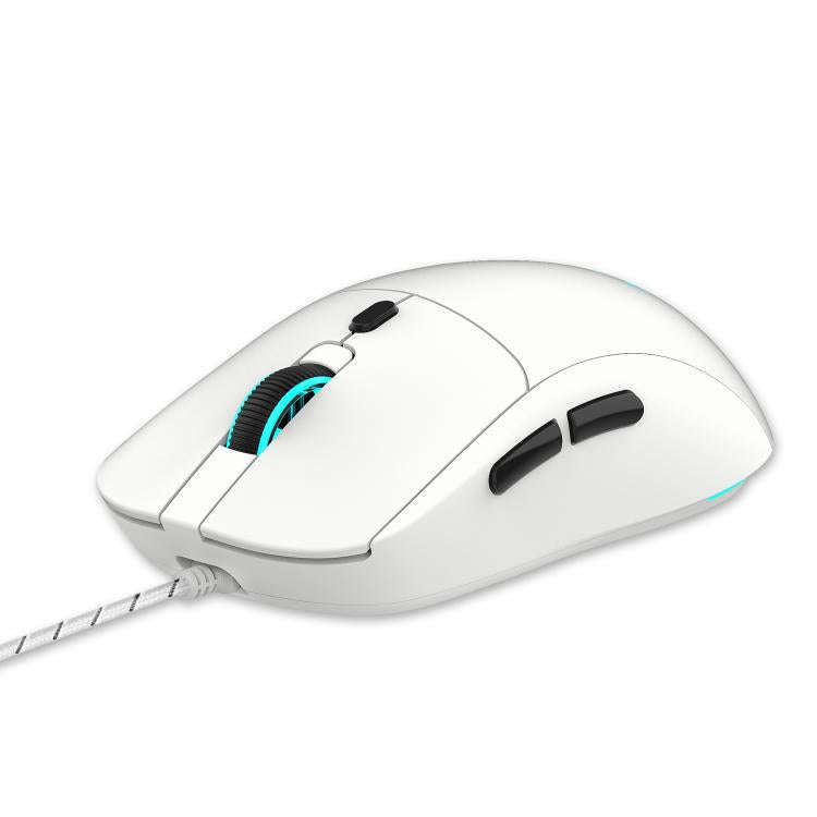 HXSJ X200 3600DPI Colorful Luminous Wired Mouse, Cable Length: 1.5m(White)