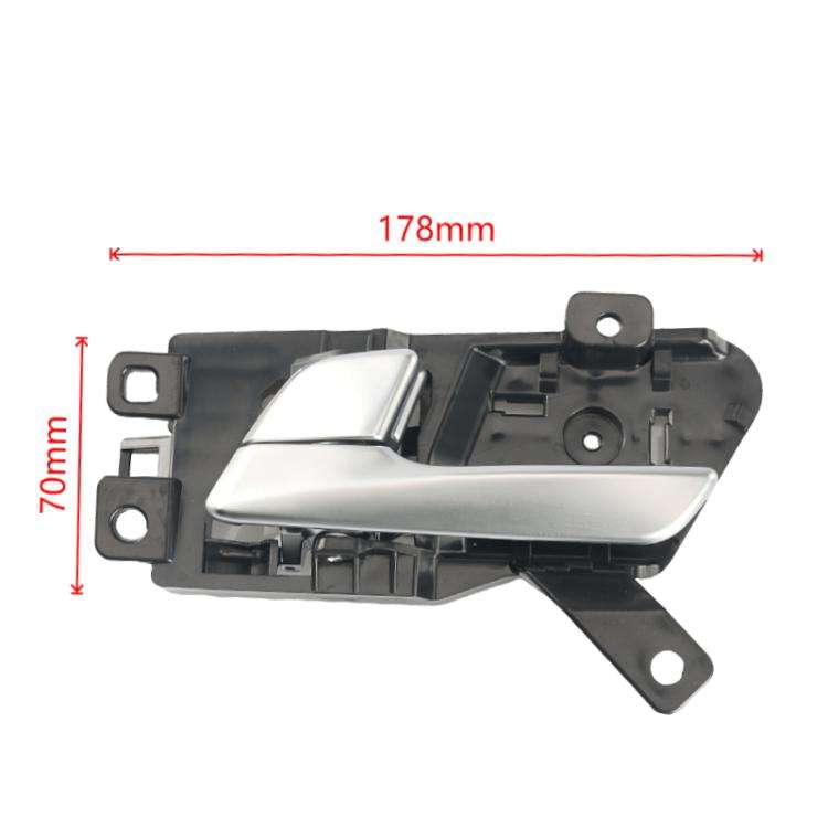 Car Left Door Inside Handle for Hyundai Sonata 2015-2017 82610-C1010(Black + Silver)