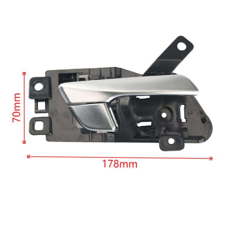 Car Right Door Inside Handle for Hyundai Sonata 2015-2017 82620-C1010(Black + Silver)