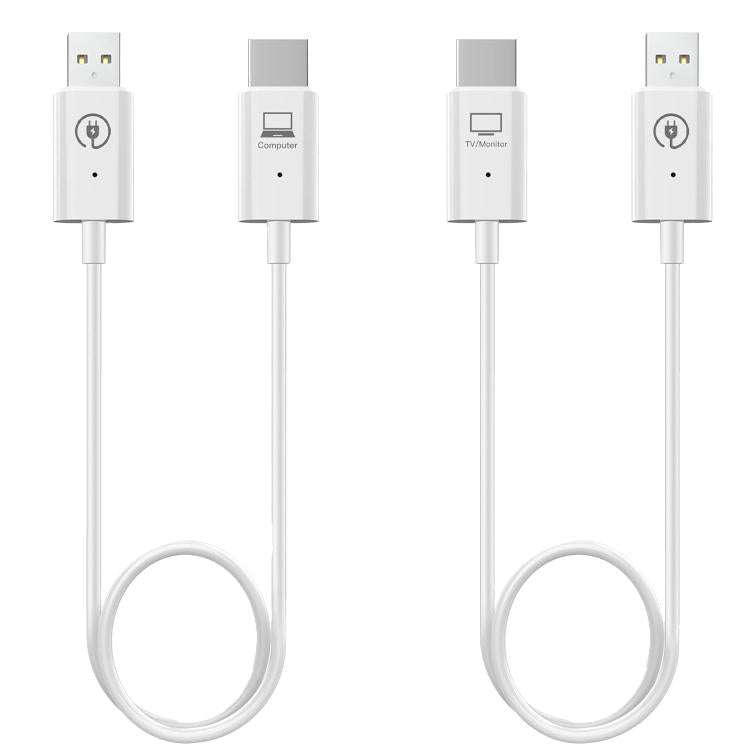 Measy AM18051 HDMI Wireless Transmitter Receiver Screen Mirroring Cable(White)