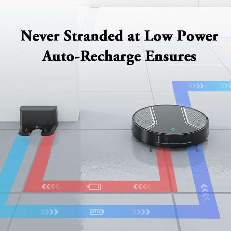 V6 Sweeping Mopping Suction 3 in 1 Automatic Charging Sweeping Robot(Black)