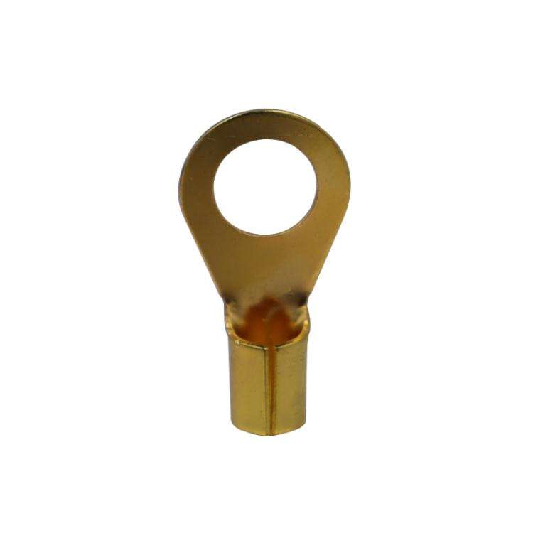 10 Pairs / Set 8GA Car Audio Modification Brass Terminal Crimp(Fork + Round)