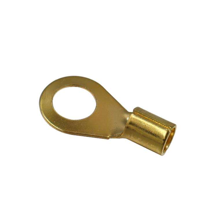 10 Pairs / Set 8GA Car Audio Modification Brass Terminal Crimp(Fork + Round)