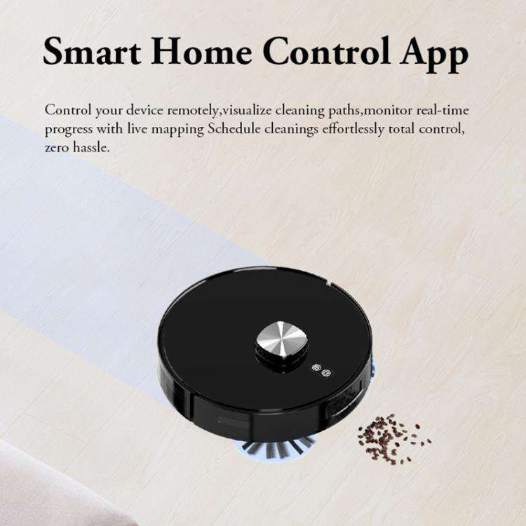 V8 Intelligent Automatic Recharging Sweeping Mopping Suction Robot(Black)