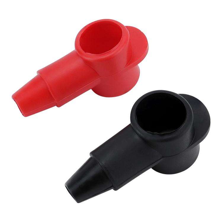 3 Pairs / Set Car Battery Pile Head PVC Protective Cover(Black + Red)