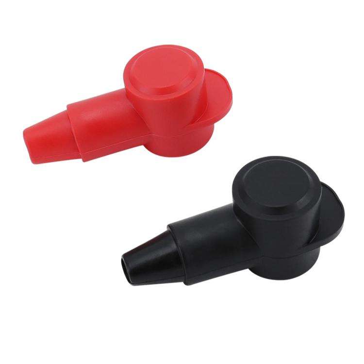 3 Pairs / Set Car Battery Pile Head PVC Protective Cover(Black + Red)