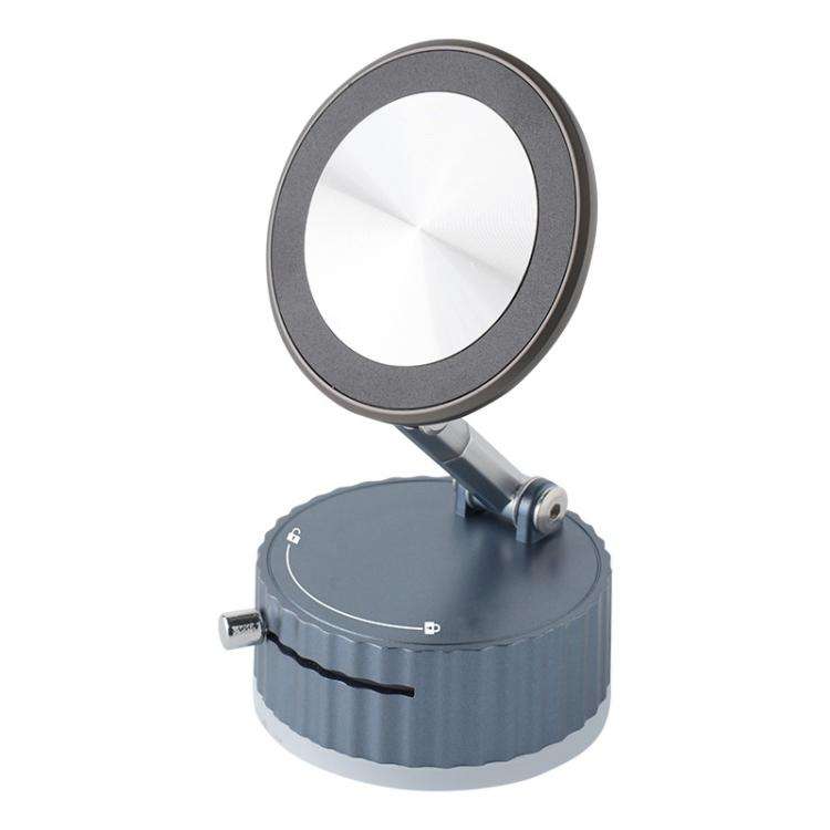 BDK103 Vacuum Adsorption Magnetic Folding Car Phone Holder(Gun Metal)