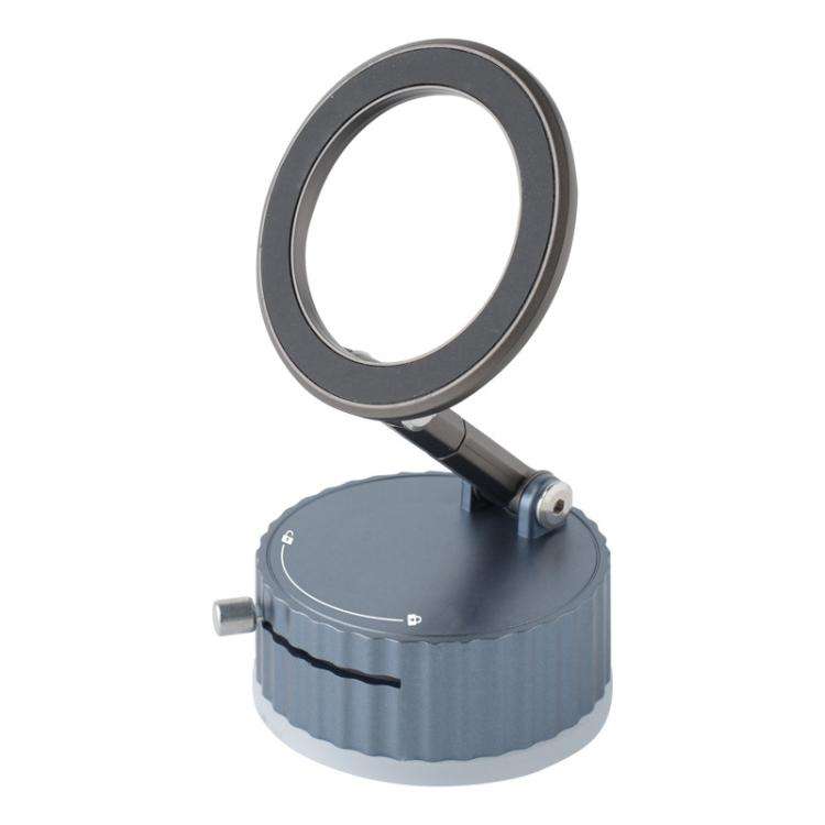BDK104 Vacuum Adsorption Magnetic Folding Car Phone Holder(Gun Metal)