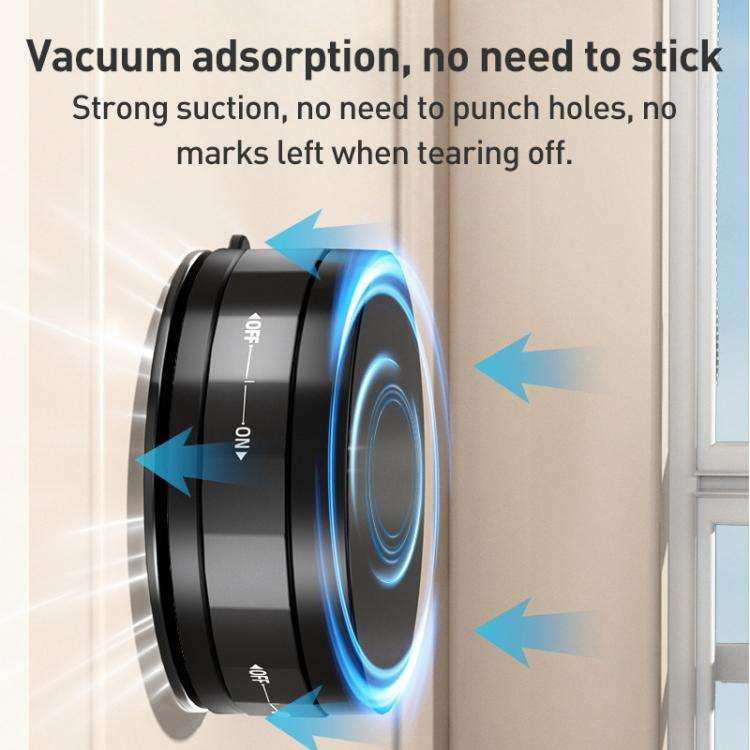 CCT31 Vacuum Adsorption Magnetic Car Phone Holder(White)