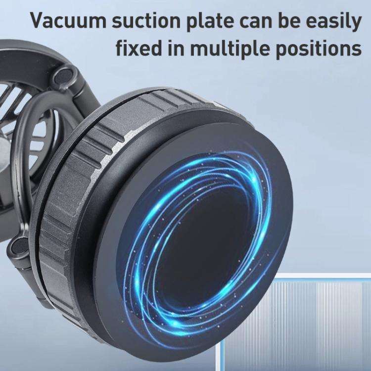 G511 Three-axis Folding Vacuum Adsorption Magnetic Car Phone Holder(Silver)