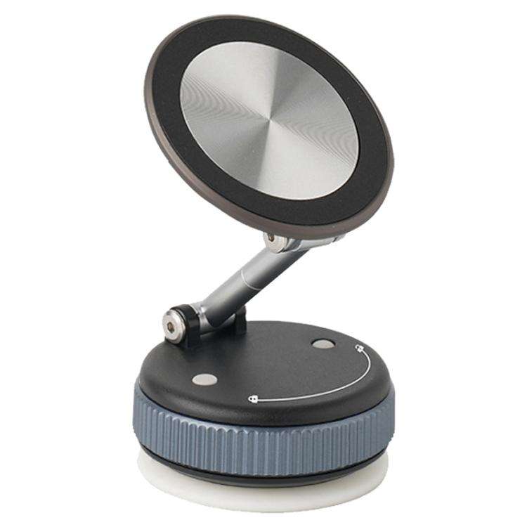 XZK103 Folding Vacuum Adsorption Magnetic Car Phone Holder(Gun Metal)