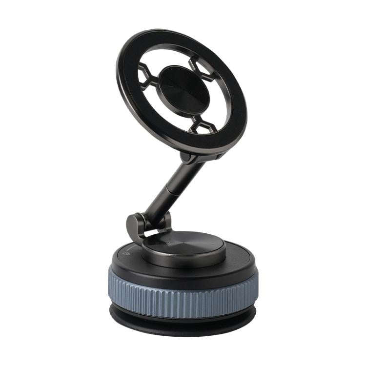 XZK104 2nd Generation Vacuum Adsorption Magnetic Folding Car Phone Holder(Gun Metal A Type)