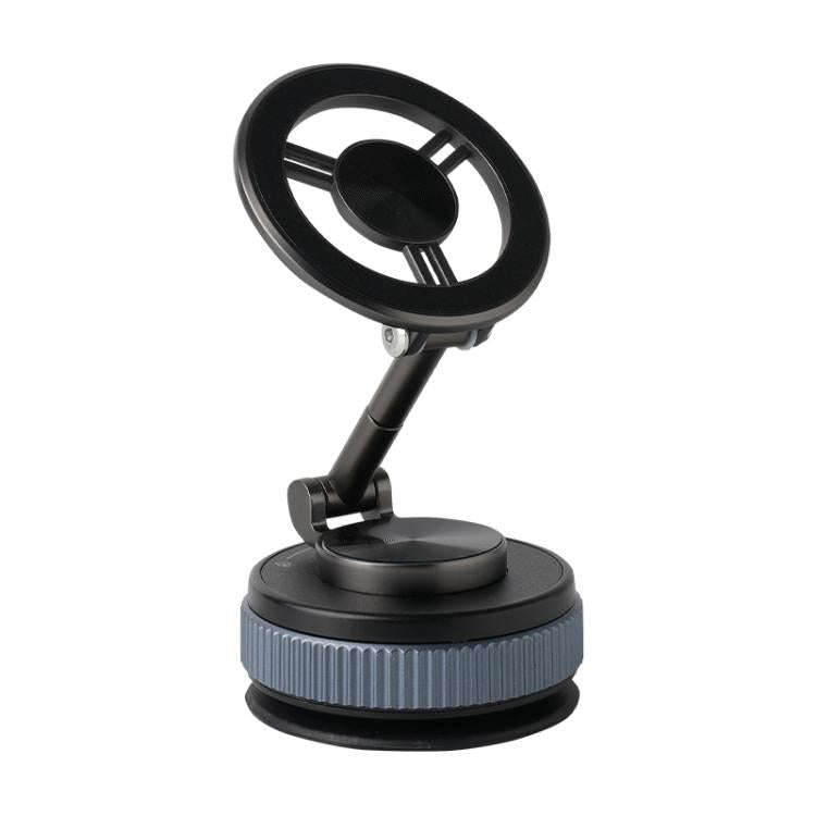 XZK104 2nd Generation Vacuum Adsorption Magnetic Folding Car Phone Holder(Gun Metal B Type)
