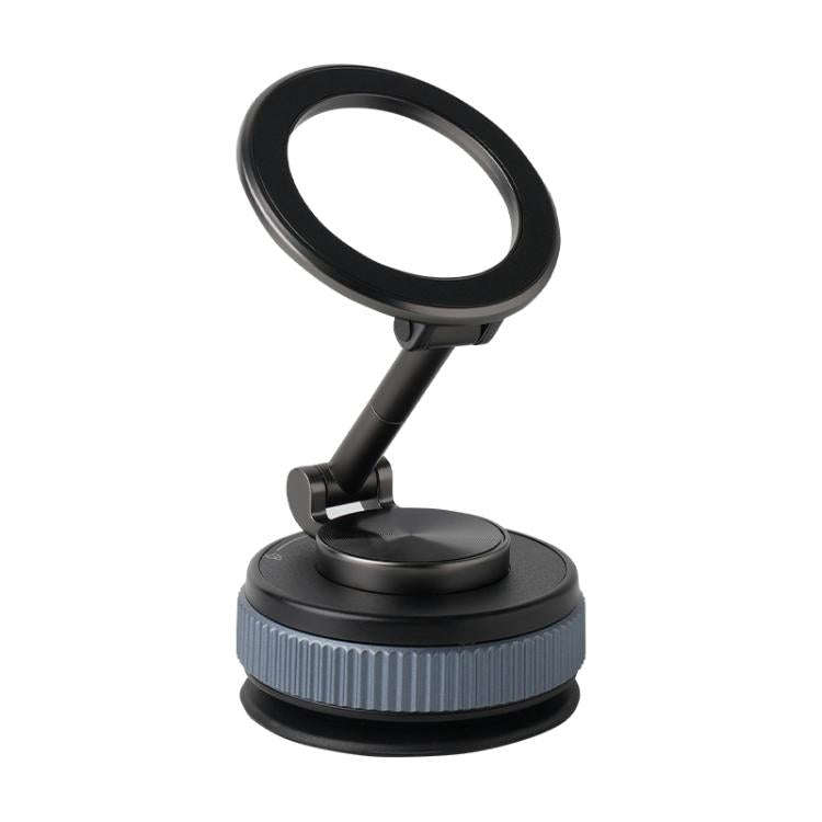 XZK104 2nd Generation Vacuum Adsorption Magnetic Folding Car Phone Holder(Gun Metal C Type)