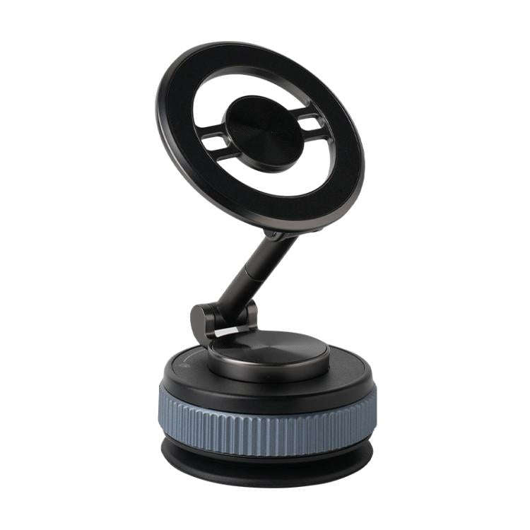 XZK104 2nd Generation Vacuum Adsorption Magnetic Folding Car Phone Holder(Gun Metal D Type)