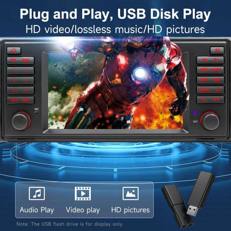 For BMW E53 1996-2007 YT-004 Android13 7 inch HD Screen Car GPS Navigation Reversing Image Integr...