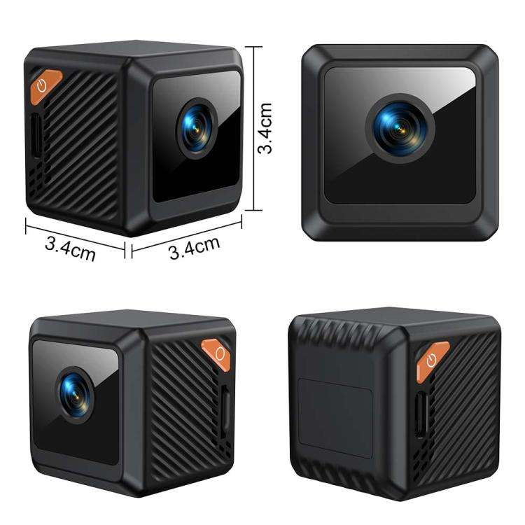 W02 HD Magnetic WiFi Smart Mini Camera Supports Motion Detection Infrared Night(Black)
