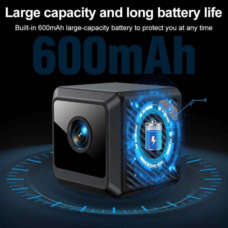 W02 HD Magnetic WiFi Smart Mini Camera Supports Motion Detection Infrared Night(Black)