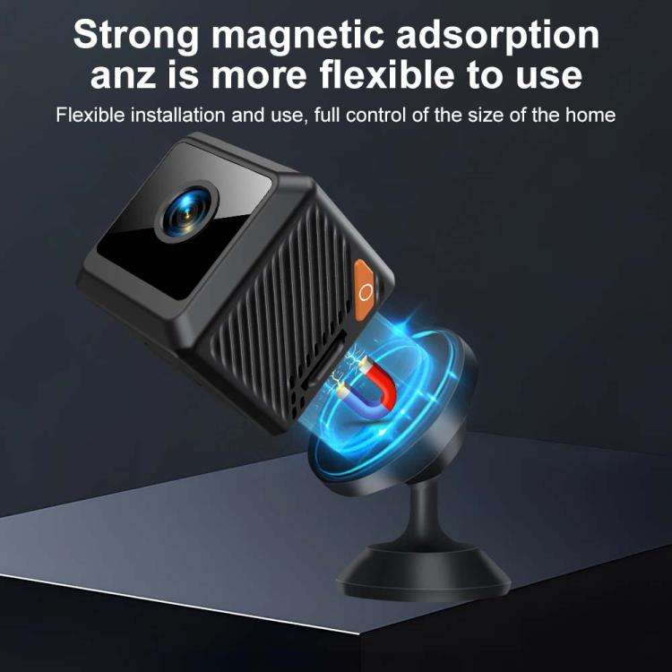 W02 HD Magnetic WiFi Smart Mini Camera Supports Motion Detection Infrared Night(Black)