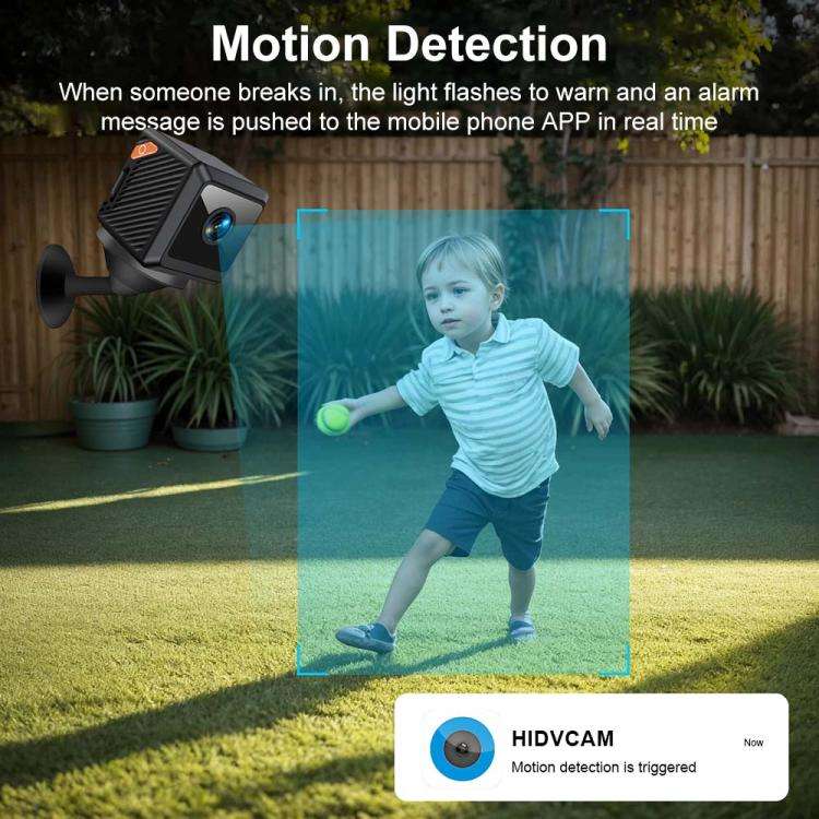 W02 HD Magnetic WiFi Smart Mini Camera Supports Motion Detection Infrared Night(Black)