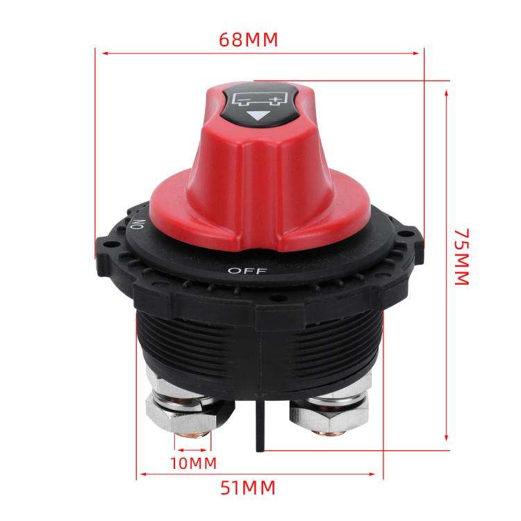 12-24V 300A Heavy-Duty DC Battery Disconnect Switch, Type:Old with OUT Handle Non-removable