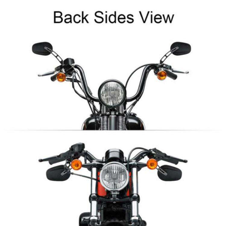 For Harley Davidson 2pcs/Set Motorcycle Modified Classic Retro Rearview Mirror Reversing Mirror(B...