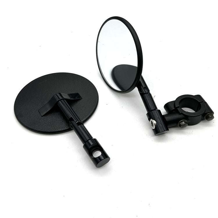 Universal ATV Round Foldable Rearview Mirror Reflective Mirror(Black)