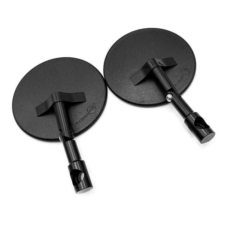 Universal ATV Round Foldable Rearview Mirror Reflective Mirror(Black)