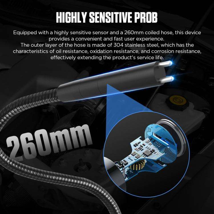 AUTOOL AS502 Digital Display Intelligent Car Brake Fluid Tester Water Content Testing(Black)