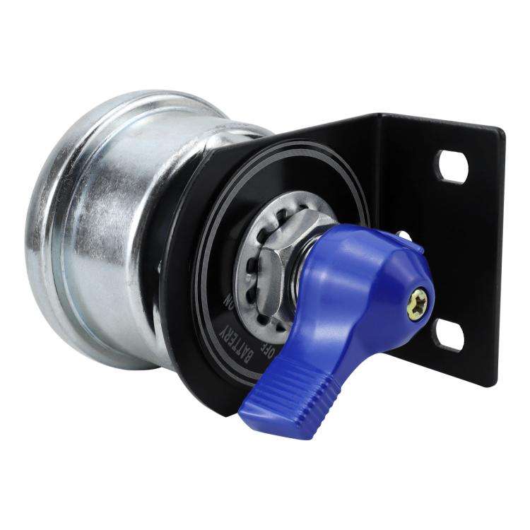12-24V 200A High Current Battery Disconnect Switch with Bracket(Blue Handle)