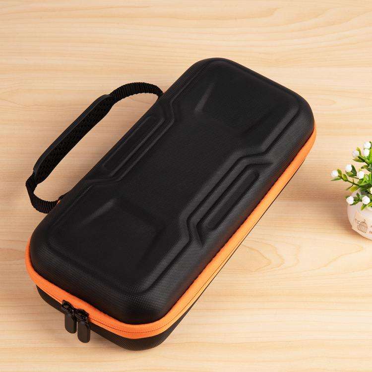 For Nintendo Switch 2 Mecha Double Layer Shockproof Portable Storage Bag(Black Orange)