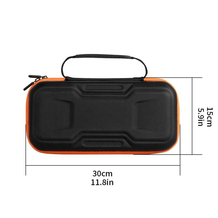 For Nintendo Switch 2 Mecha Double Layer Shockproof Portable Storage Bag(Black Orange)