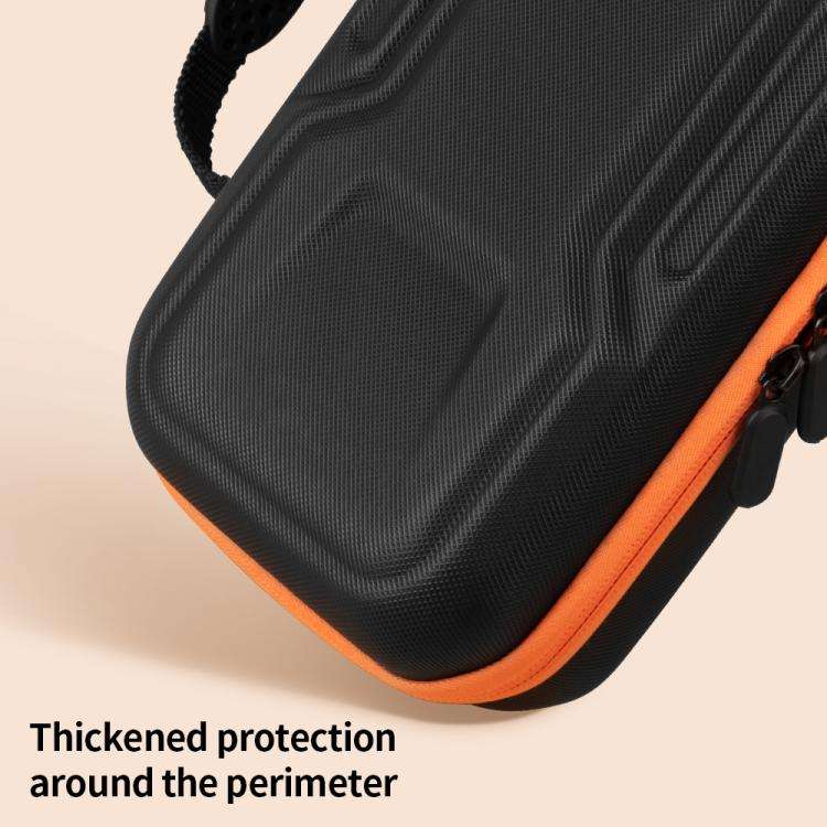 For Nintendo Switch 2 Mecha Double Layer Shockproof Portable Storage Bag(Black Orange)