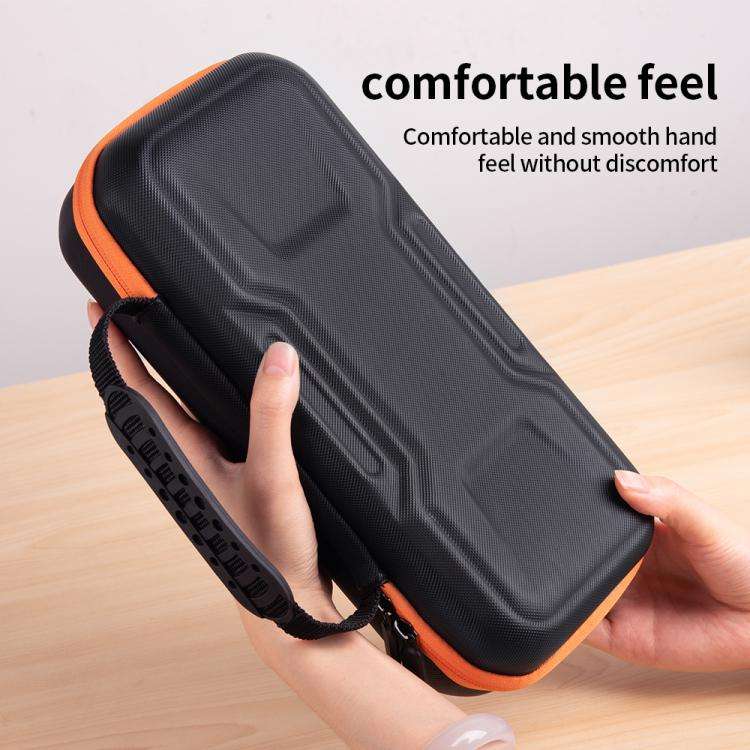For Nintendo Switch 2 Mecha Double Layer Shockproof Portable Storage Bag(Black Orange)