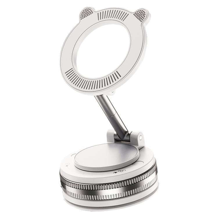 J33 Vacuum Adsorption Magnetic Car Phone Holder(White)