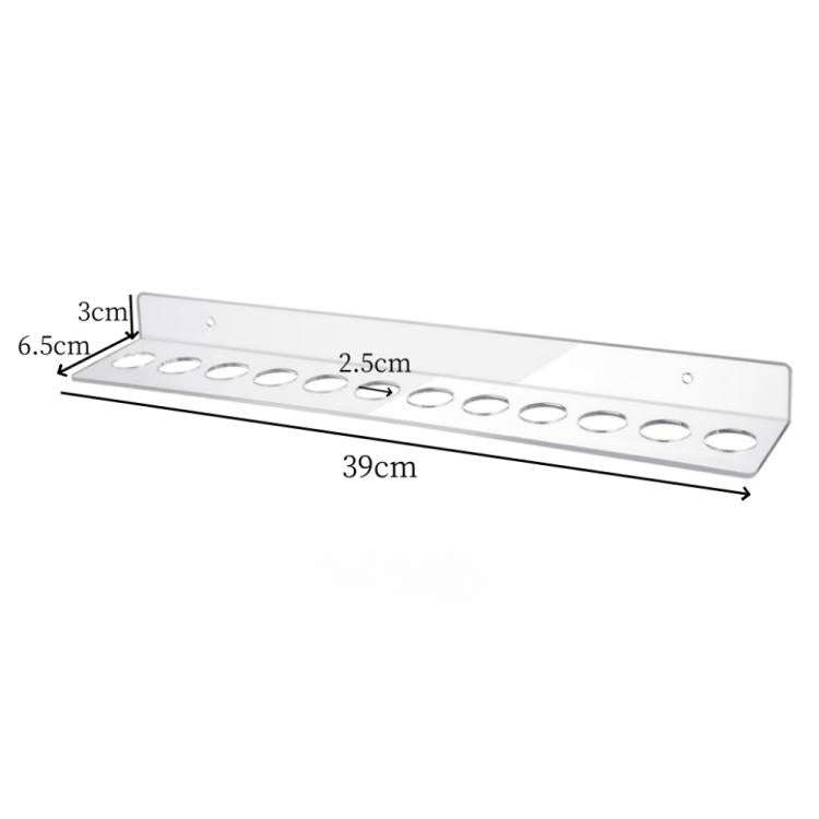 YX162 Acrylic Scissors Wall Mount Bracket(Transparent)
