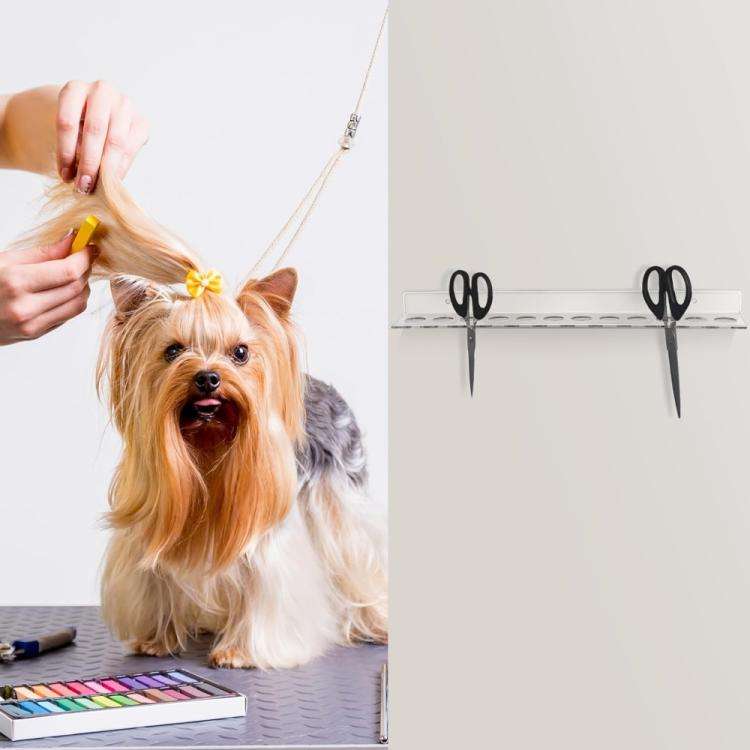YX162 Acrylic Scissors Wall Mount Bracket(Transparent)