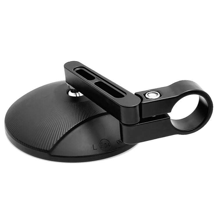 2pcs/Set Adjustable Motorcycle Bicycle Handlebar Rearview Mirror(Black)