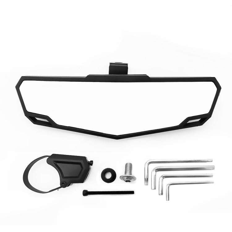 1.75-2 inch Universal Rearview Mirror Center Mirror for UTV / ATV(Black)